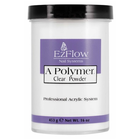 EzFlow, прозрачная акриловая пудра A-Polymer® Clear Acrylic Powder, 453 гр.